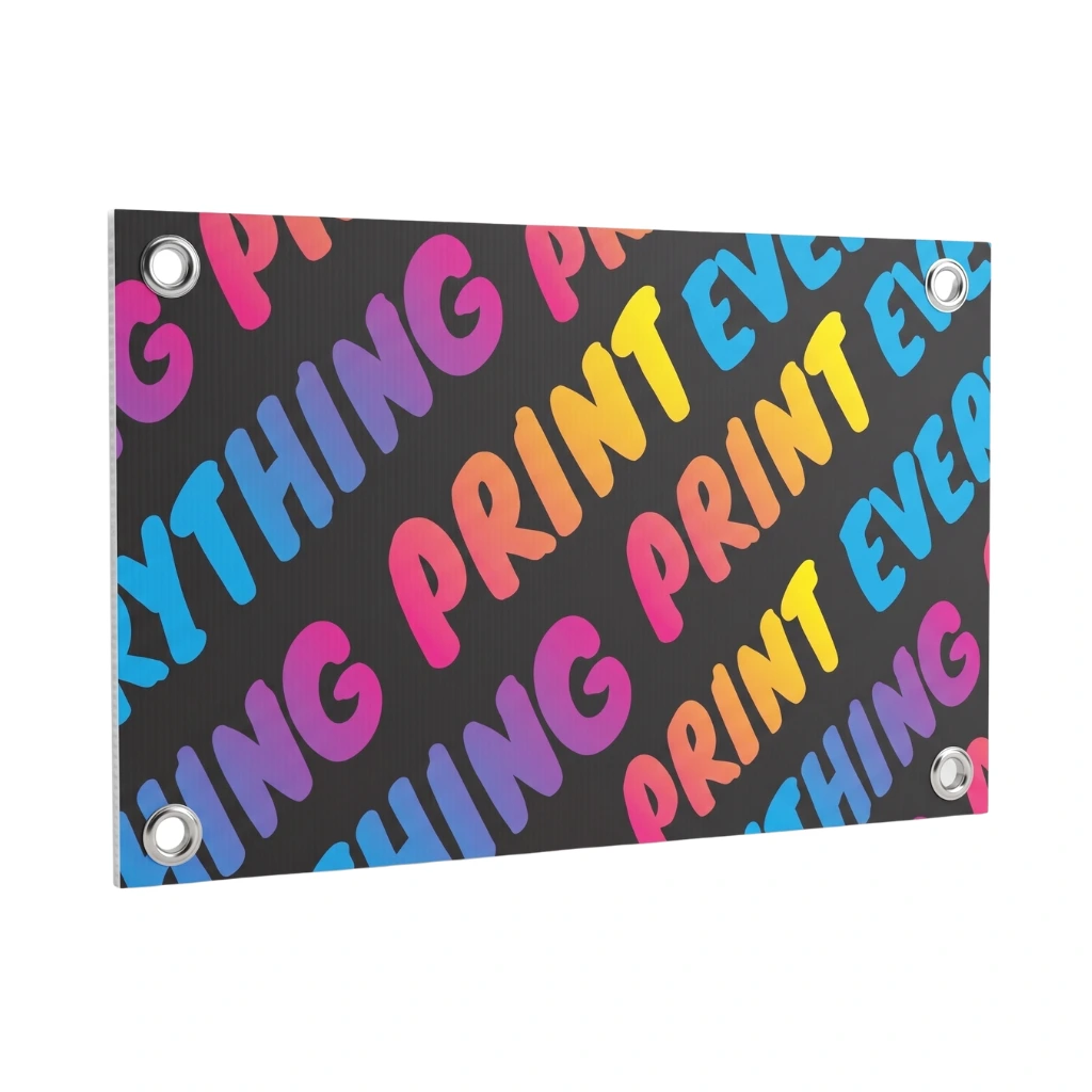 Custom printed Correx board
