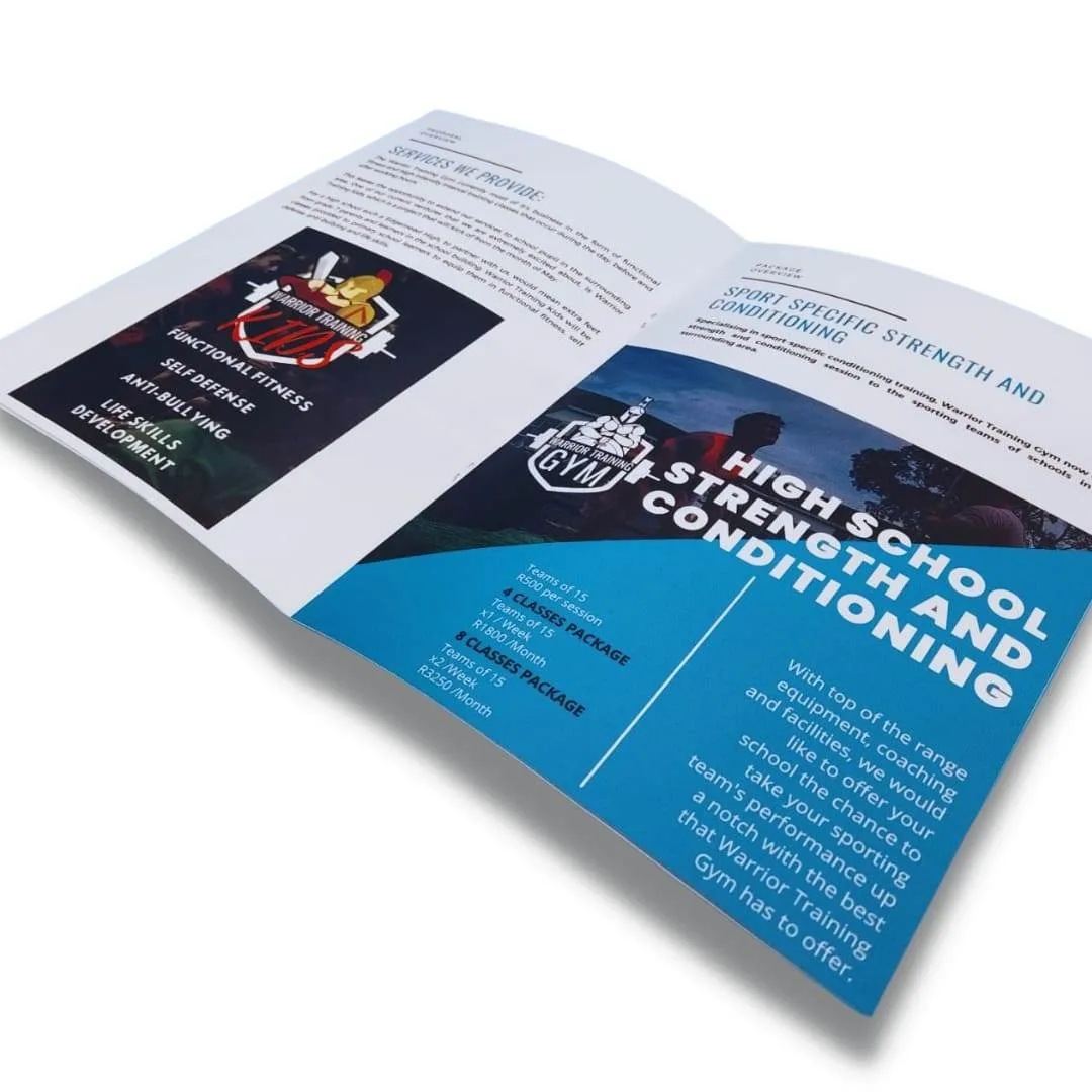 Custom folded booklets small format digital printing