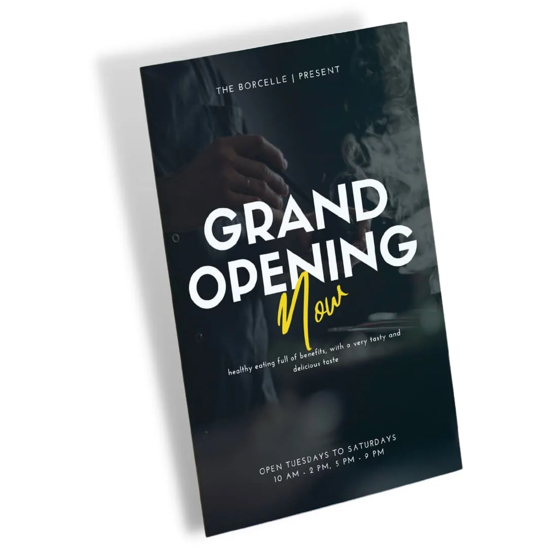 Full colour printed flyer
