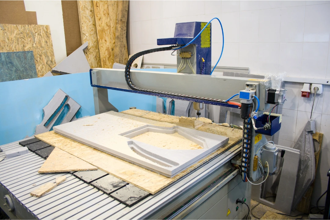 Custom material engraving using CNC routing technology