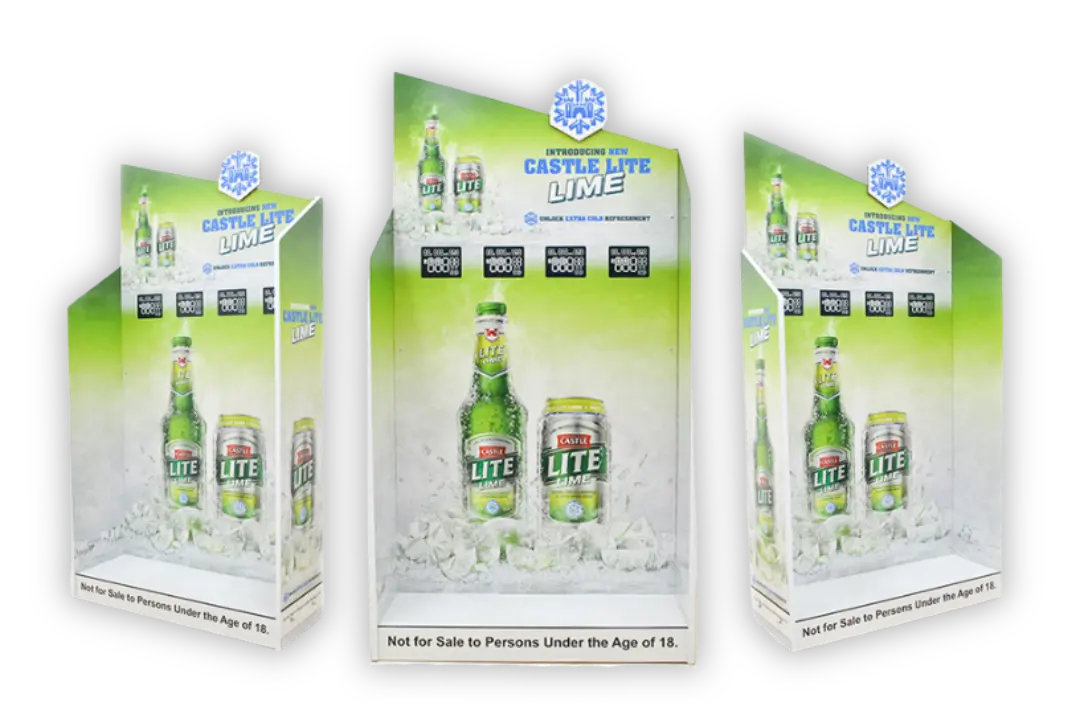Castle Lite custom point of sale build retail display