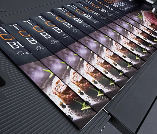 Small format digital printing samples produced by 24hrMedia Cape Town