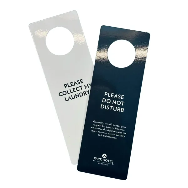 Custom printed promotional door hangers