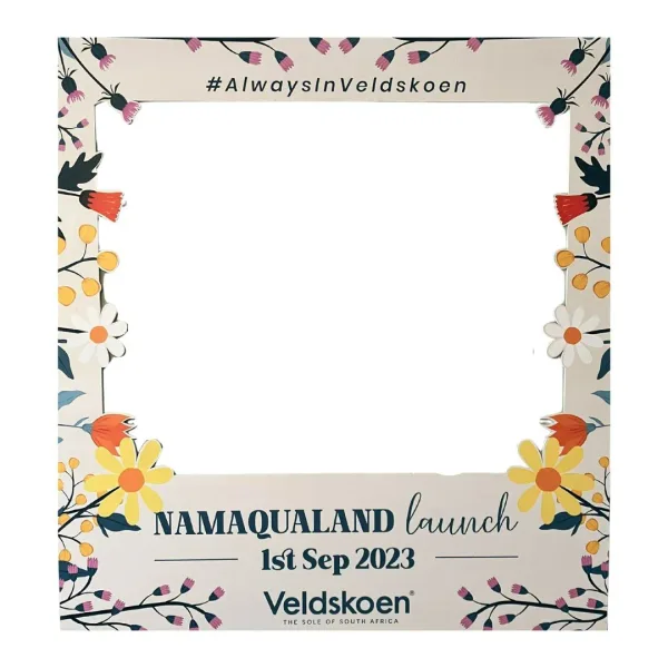 Custom printed selfie frame
