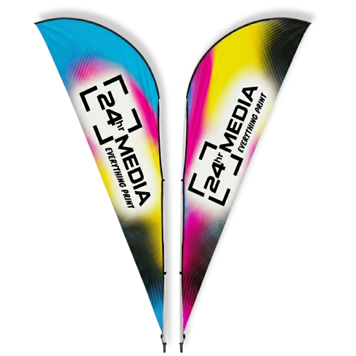 Branded Sharkfin Banners for outdoor events South Africa