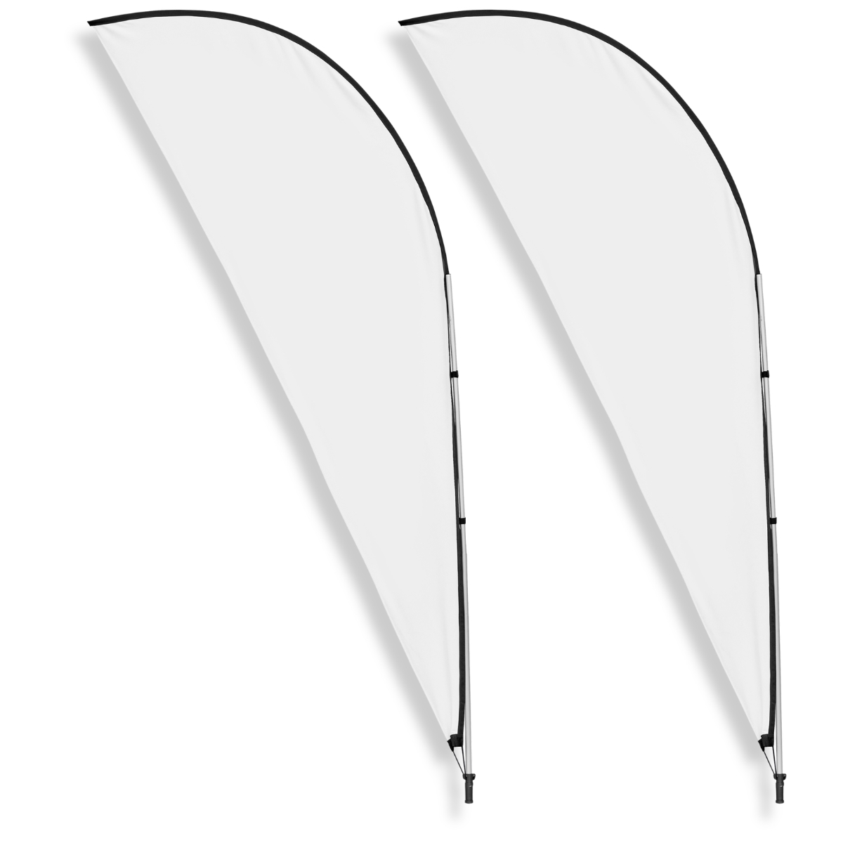 Dye-sublimated Ultrasheen material for Sharkfin Banners