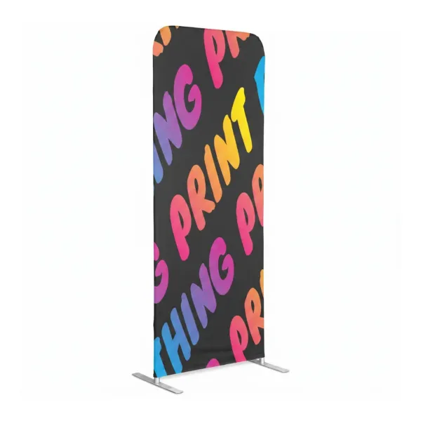 Custom printed slimline sock banner display