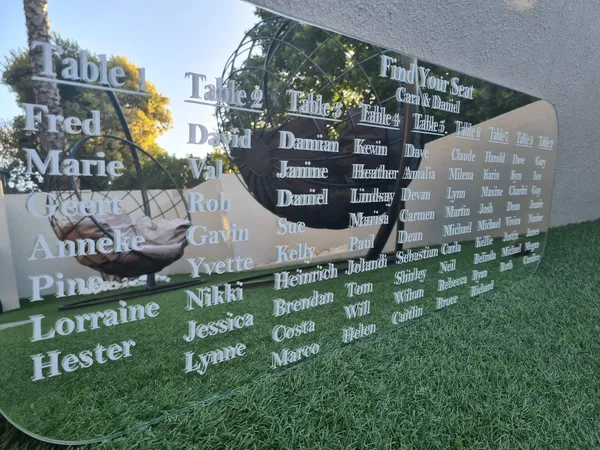 Frosted vinyl lettering applied to glass