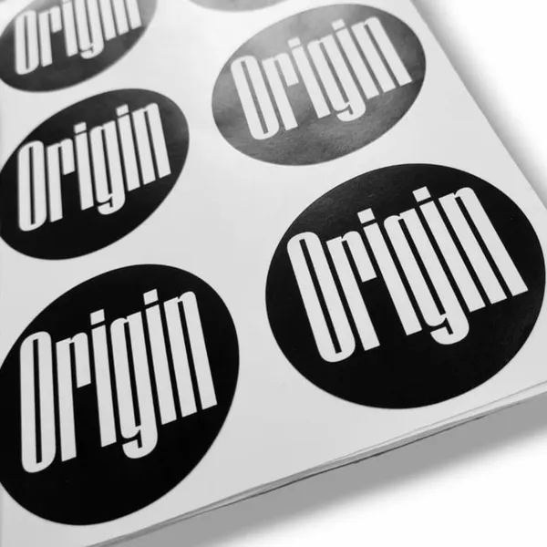 Custom printed round stickers