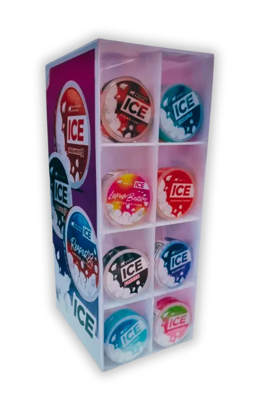 Vertical Ice custom point of sale build standee