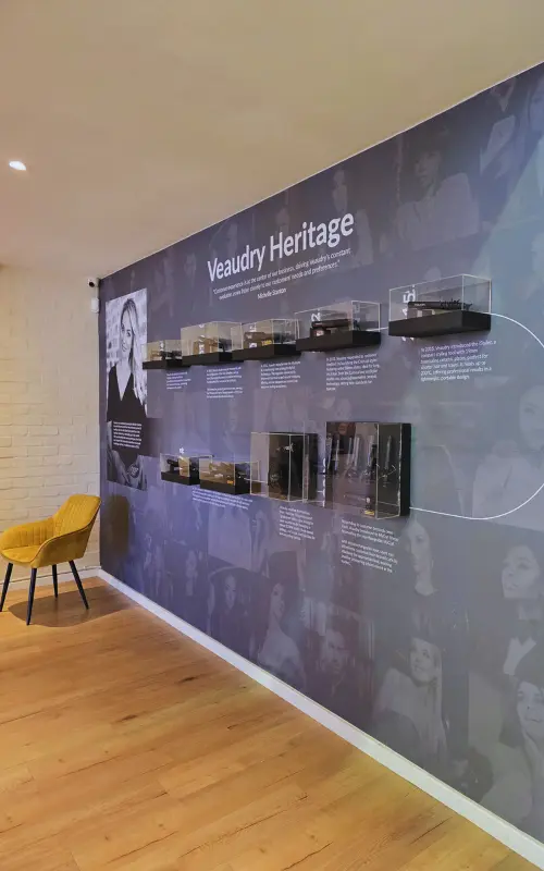 Veaudry custom point of sale build retail stand