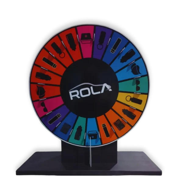 Rola high-contrast desktop promotional spinning wheel